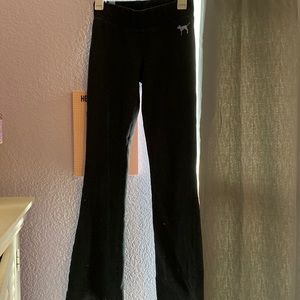 Gray PINK flare leggings